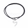 Waxed Cotton Cord Necklace Making MAK-S032-1.5mm-B01-3