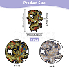 Dargon Pattern Polyester Fabrics Computerized Embroidery Cloth Sew on Patches PATC-WH0010-14-2