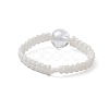 Electroplate Synthetic Crackle Quartz Finger Ring RJEW-JR00683-4