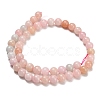 Natural Morganite Beads Strands G-H329-C12-8mm-3