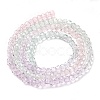 Transparent Painted Glass Beads Strands X-DGLA-A034-T2mm-A23-5