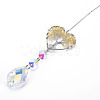 Natural Yellow Quartz Big Pendants G-N333-008A-2