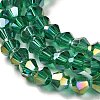Transparent Electroplate Glass Beads Strands GLAA-F029-2mm-A10-3