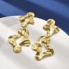 304 Stainless Steel Dangle Stud Earrings for Women EJEW-K268-13A-G-2