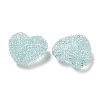 Drusy Heart Resin Rhinestone Beads X-RESI-C038-01-3