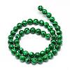 Synthetic Malachite Beads Strands G-T053-8mm-05-2