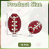 10Pcs Handmade Polymer Clay Rhinestone Beads CLAY-OC0001-08-2