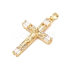 Easter Brass Micro Pave Clear Cubic Zirconia Pendants CU-CBA97F2-01B-G-2