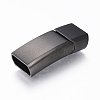 304 Stainless Steel Magnetic Clasps with Glue-in Ends STAS-F130-49B-1