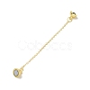 Brass Magnetic Clasp with Cable Safety Chain KK-F839-036G-2