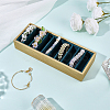 10 Grids PU Leather Bangle Organizer Display Trays BDIS-WH0008-19B-4