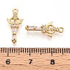 Brass Micro Pave Cubic Zirconia Pendants KK-N263-84G-3