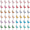 PandaHall Elite 48Pcs 12 Colors Alloy Enamel Connector Charms ENAM-PH0002-23-1