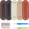 5Pcs 5 Colors PU Imitation Leather Bag Bottoms FIND-CL0001-87A-1