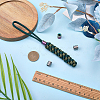 4Pcs 2 Colors Titanium Alloy Parachute Rope European Beads FIND-FG0005-42-4