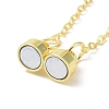 Brass Magnetic Clasp with Cable Safety Chain KK-F839-035G-3