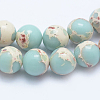 Synthetic Imperial Jasper Beads Strands G-F531-14mm-H03-3