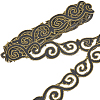Iron on/Sew on Polyester Embroidery Auspicious Clouds Lace Ribbon OCOR-WH20020-06B-1