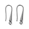 Eco-Friendly Brass Earring Hooks Findings KK-M157-03B-RS-2