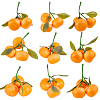 6Pcs Foam Simulated Orange Model AJEW-SP0003-61-1