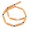 Handmade Lampwork Chevron Beads LAMP-Z019-01-20-4