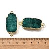 Natural Dyed Quartz Crystal Links Connector Charms G-K189-02LG-03-3