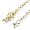 Long-Lasting Plated Brass Chain Extender KK-F711-09G-2