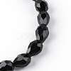Transparent Glass Bead Strands GLAA-R024-6x8mm-12-2