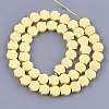 Spray Painted Non-magnetic Synthetic Hematite Beads Strands G-T116-23-02-2