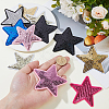 32Pcs 8 Colors Computerized Embroidery Cloth Self Adhesive Patches PATC-HS0001-07-3