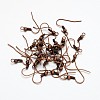 Earring Jewelry Findings Red Copper Iron Earring Hooks X-E135-NFR-2