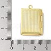 Brass Locket Pendants KK-Q019-11G-3
