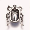 Brass Micro Pave Cubic Zirconia Pendants ZIRC-K078-04B-2
