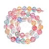 Transparent Crackle Glass Beads EGLA-F167-02-2