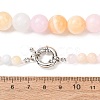 Dyed Round Natural Green Jade Graduated Beaded Necklaces GG-CBAA808-05P-7