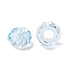 Transparent Resin European Beads RESI-B020-05D-2