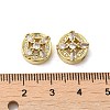 Rack Plating Brass Micro Pave Cubic Zirconia Beads KK-K377-18G-3