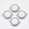 Alloy Enamel Links Connectors ENAM-TAC0003-01S-04C-1