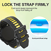 Gorgecraft 36Pcs 9 Colors Silicone Replacement Watch Band Strap Loops SIL-GF0001-10-5