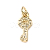 Brass Micro Pave Cubic Zirconia Pendants ZIRC-I356-39G-1