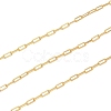 Rack Plating 925 Sterling Silver Paperclip Chains STER-P064-02G-1