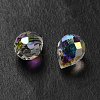 Electroplated Glass Beads GLAA-K062-01A-FR05-3