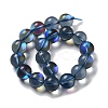 Synthetic Moonstone Beads Strands G-P528-J03-23-2