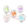 UV Plating Rainbow Iridescent Acrylic Beads OACR-H112-16A-1