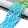 Transparent Glass Bead Strands GLAA-H023-03E-2