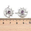 304 Stainless Steel Rhinestone Pendants STAS-Z166-24P-02-3