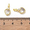 Brass Pave Clear Cubic Zirconia Charms CU-CBA6E4E-19G-B-3