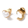 304 Stainless Steel Hoop Earrings EJEW-A110-01G-3
