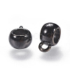 Tibetan Style Alloy Tube Bails TIBEP-LFH251Y-B-LF-2