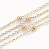 3.28 Feet Brass Cable Chains X-CHC-S003-07G-1